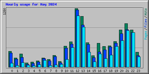 Hourly usage for May 2024